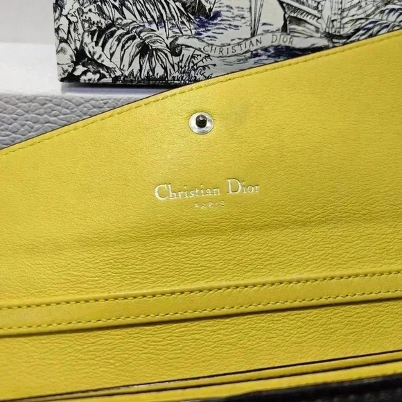 Dior Rencontre Black/Yellow Wallet-On-Chain - Picture 5 of 16